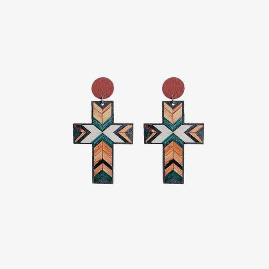 Geometric Cross | Earrings