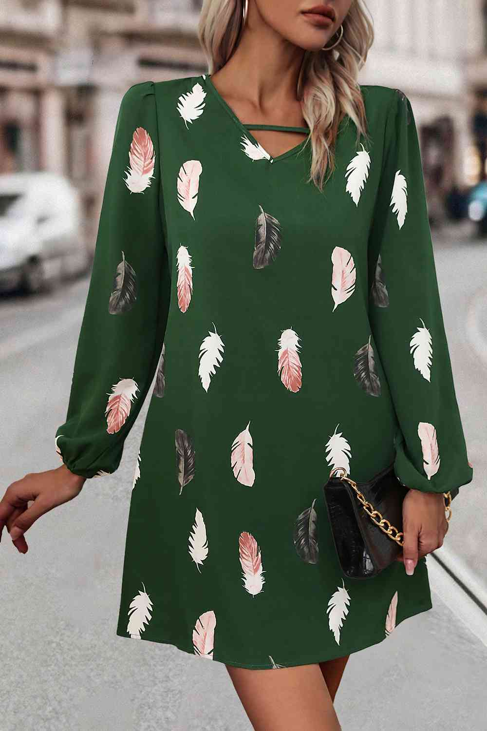 Feather Print | Dress