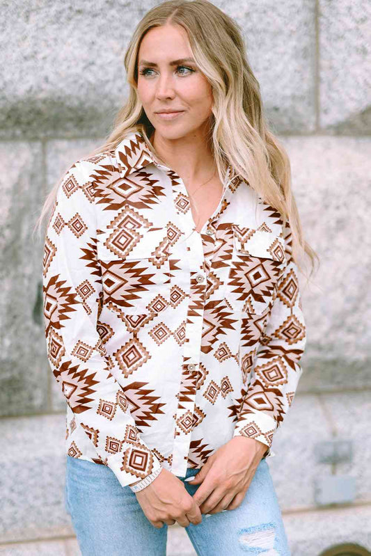 Aztec Button Down | Long Sleeve Shirt