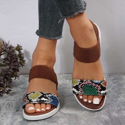 Open Toe Low Heel | Sandals