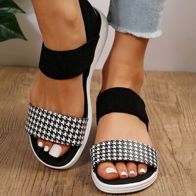 Open Toe Low Heel | Sandals