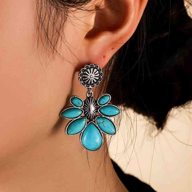 Turquoise Flower | Earrings